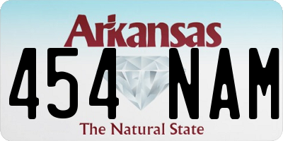 AR license plate 454NAM