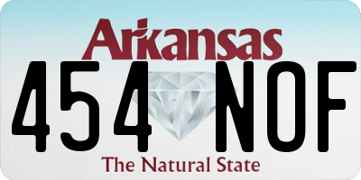 AR license plate 454NOF