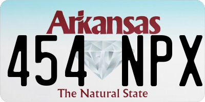 AR license plate 454NPX