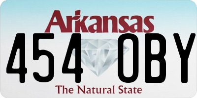 AR license plate 454OBY