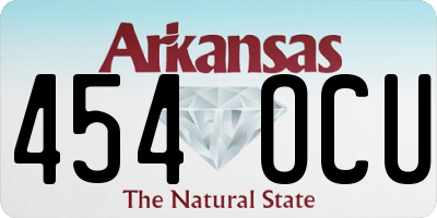 AR license plate 454OCU