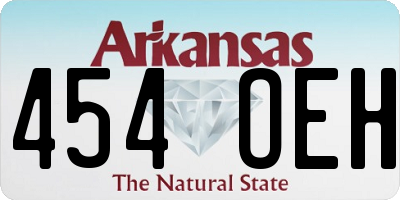 AR license plate 454OEH