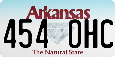AR license plate 454OHC