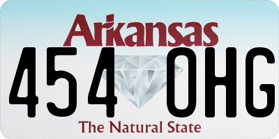 AR license plate 454OHG