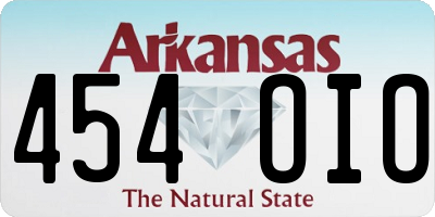 AR license plate 454OIO