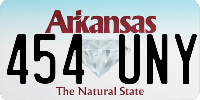 AR license plate 454UNY