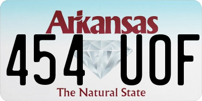 AR license plate 454UOF