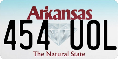 AR license plate 454UOL