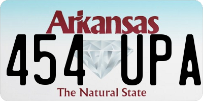 AR license plate 454UPA
