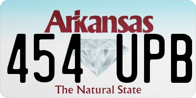 AR license plate 454UPB