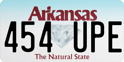 AR license plate 454UPE