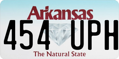 AR license plate 454UPH