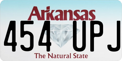 AR license plate 454UPJ