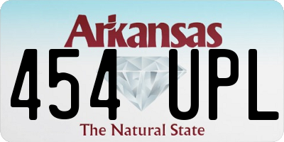 AR license plate 454UPL
