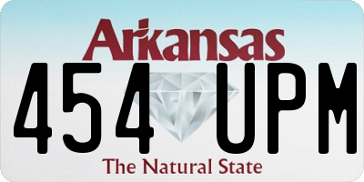 AR license plate 454UPM