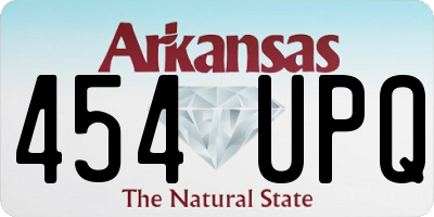 AR license plate 454UPQ