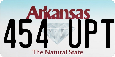 AR license plate 454UPT