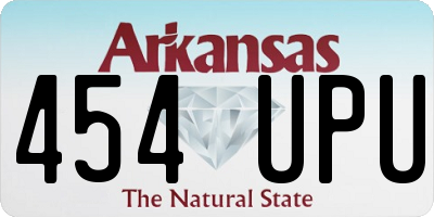 AR license plate 454UPU