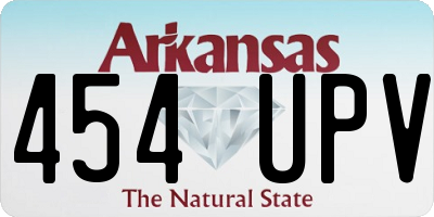 AR license plate 454UPV