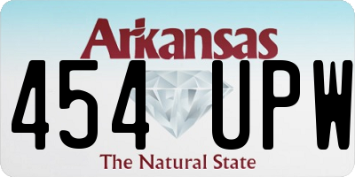 AR license plate 454UPW