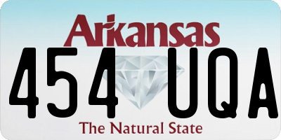 AR license plate 454UQA