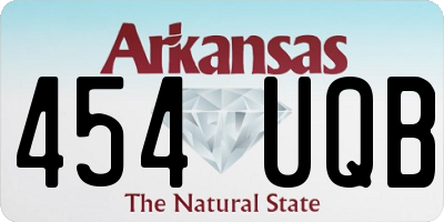 AR license plate 454UQB