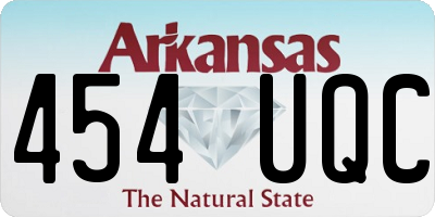 AR license plate 454UQC