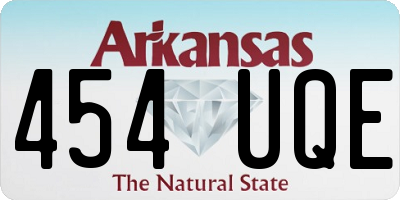 AR license plate 454UQE