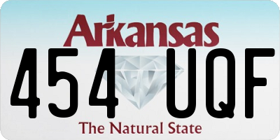AR license plate 454UQF