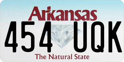 AR license plate 454UQK