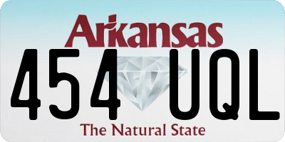 AR license plate 454UQL