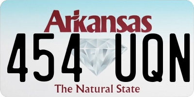 AR license plate 454UQN