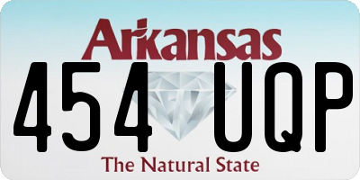 AR license plate 454UQP