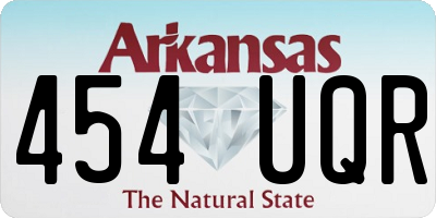 AR license plate 454UQR