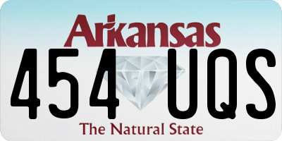 AR license plate 454UQS
