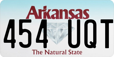 AR license plate 454UQT
