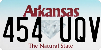 AR license plate 454UQV