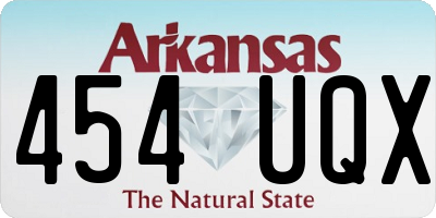 AR license plate 454UQX