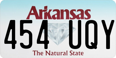 AR license plate 454UQY