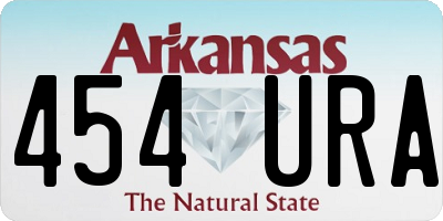 AR license plate 454URA