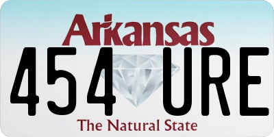 AR license plate 454URE