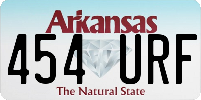 AR license plate 454URF