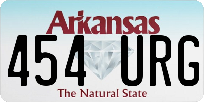 AR license plate 454URG