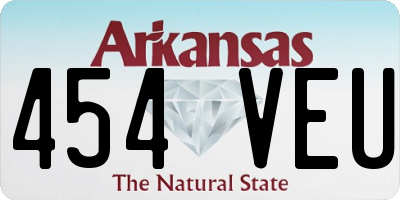 AR license plate 454VEU