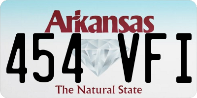 AR license plate 454VFI