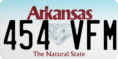 AR license plate 454VFM