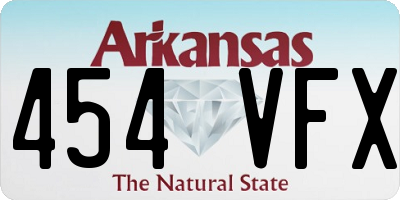 AR license plate 454VFX