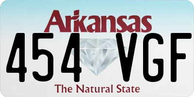 AR license plate 454VGF