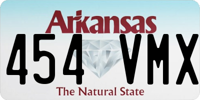 AR license plate 454VMX