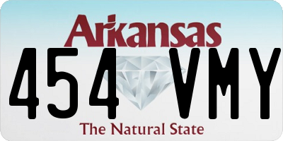 AR license plate 454VMY